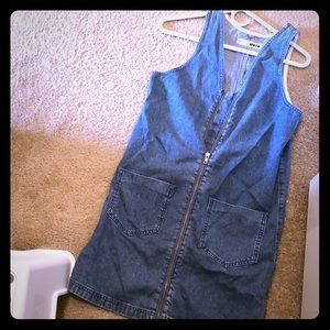 Topshop MoTo zip dress